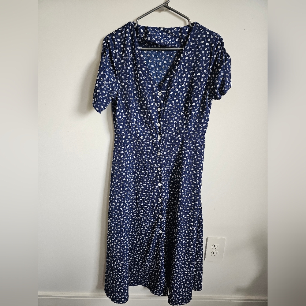 Flower Summer Dress - Midi